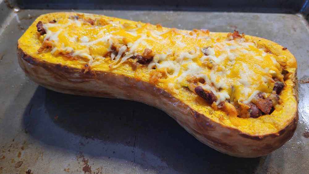 Courge butternut au Tex Mex